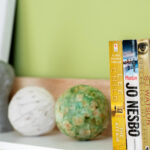 Decorative books and objects in the Bright and Comfortable apartment
